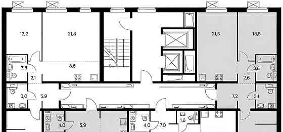3-комн. квартира, 76 м2, 6/25 эт. Котельники