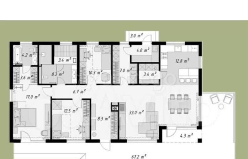 Коттедж, 140 м2 Истра - изображение 3