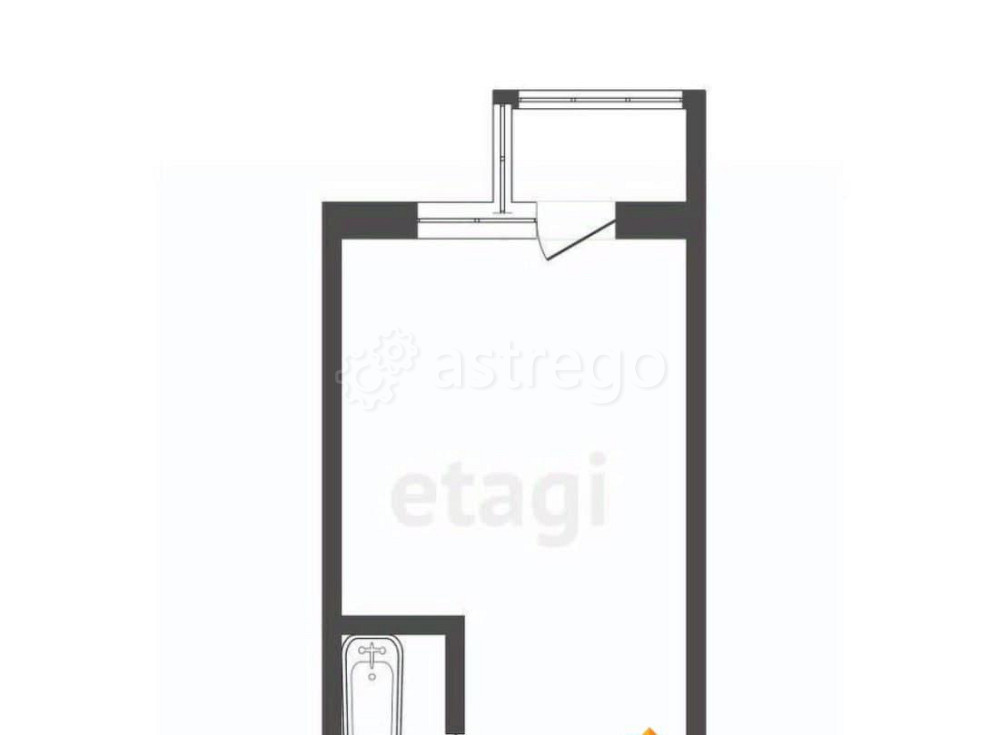 Студия, 17 м2, 3/5 эт. Бийск - изображение 7