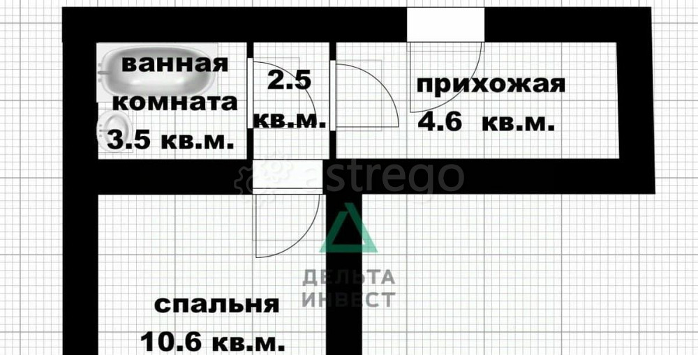 Комната, 10.5 м2, 2/9 эт. Уфа - изображение 1