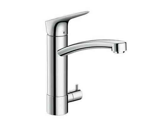 Смеситель для кухни Hansgrohe, Logis M31, с запорным вентилем, тип открывания воды - однорычажный Москва