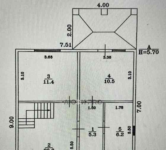 Дом, 105.2 м2, 7.05 сотки, 2 эт. Уфа