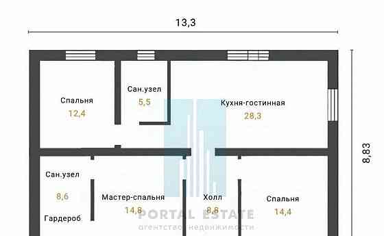 Дом, 100 м2, 5.2 сотки, 1 эт. Домодедово