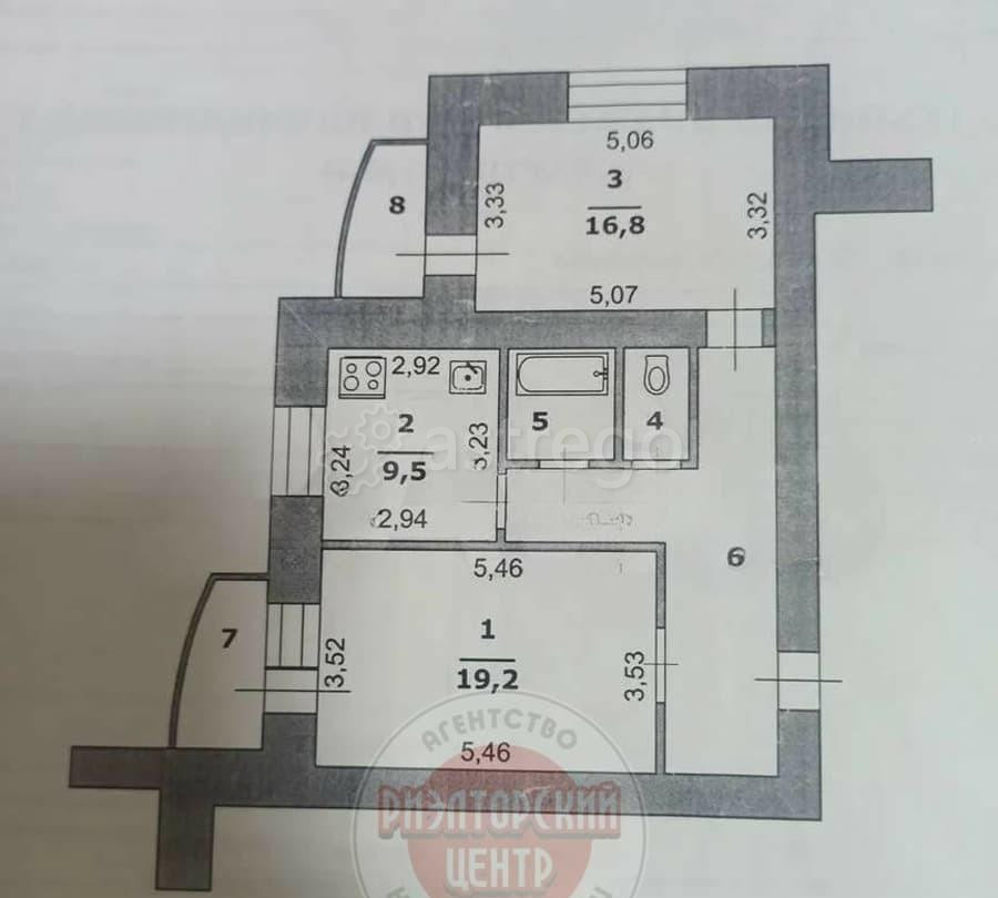 2-комн. квартира, 65.7 м2, 8/17 эт. Белгород - изображение 10