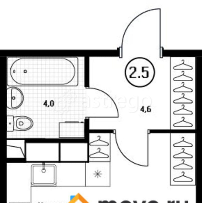 Студия, 29.3 м2, 10/17 эт. Пушкино - изображение 1