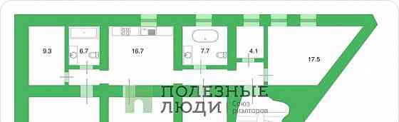4-комн. квартира, 133 м2, 3/4 эт. Санкт-Петербург