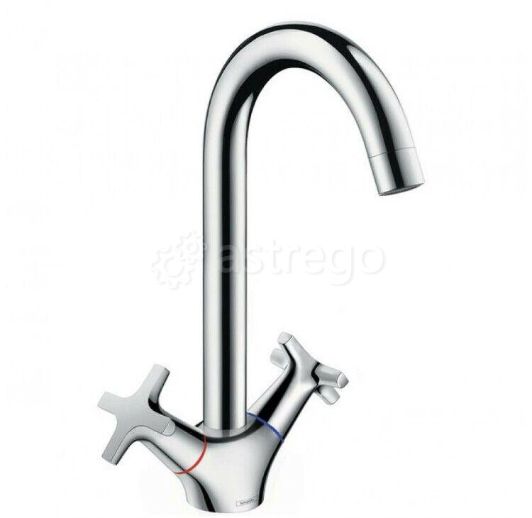 Смеситель для кухни Hansgrohe, Logis M32, Eco, тип открывания воды - двухвентильный 71283000 Москва - изображение 1