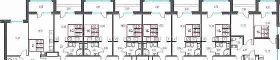 2-комн. квартира, 45.5 м2, 3/10 эт. Санкт-Петербург