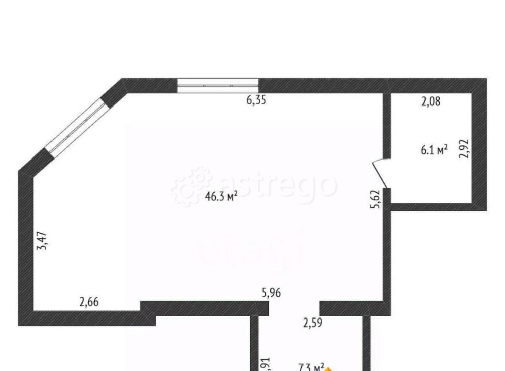 Офис, 65.5 м2 Благовещенск - изображение 2