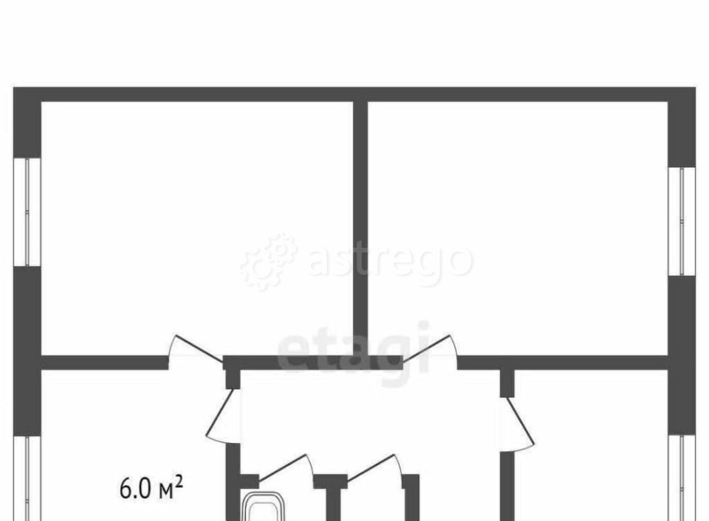 3-комн. квартира, 61.5 м2, 1/5 эт. Новодвинск - изображение 1