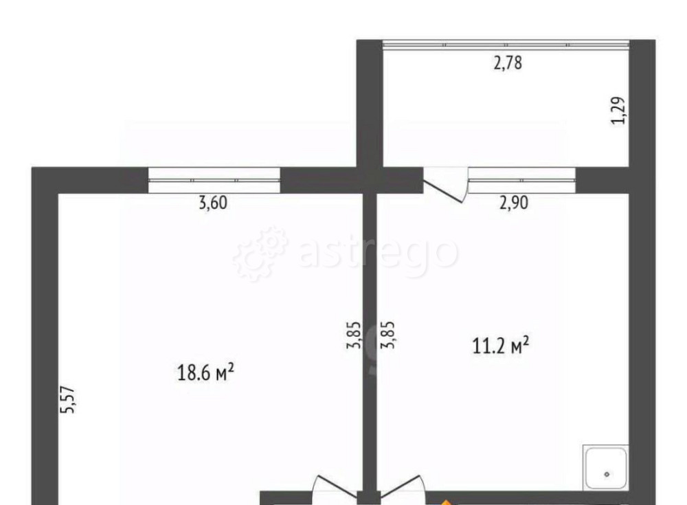 1-комн. квартира, 36.8 м2, 2/3 эт. Зея - изображение 1