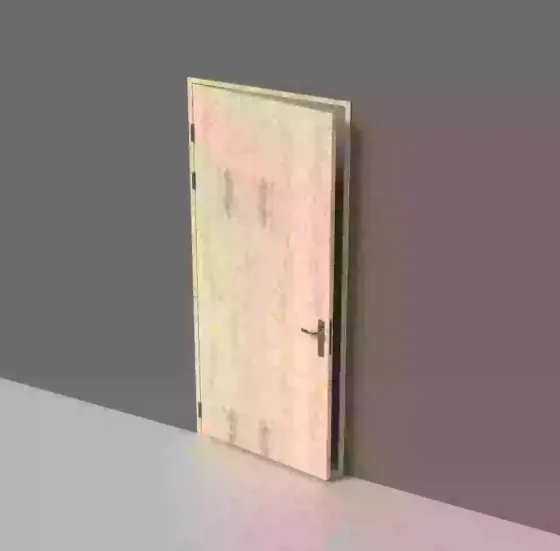 Дверь деревянная противопожарная глухая одностворчатая Барьер EI-30 шпон натуральный, 2100х900 мм Москва