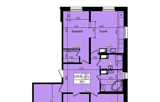 4-комн. квартира, 129.1 м2, 12/23 эт. Санкт-Петербург