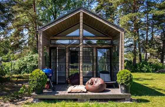 Баня 4х8м, с лофтом и панорамным остеклением BARN HOUSE, КК-45 Красноярск