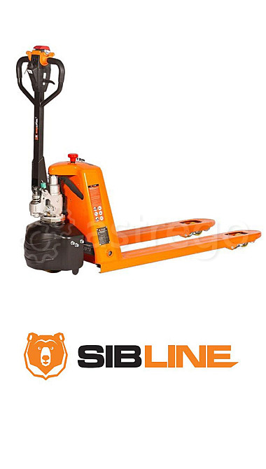 Тележка SIBLINE 1,5т 2м складская самоходная c гидравлическим подъемом вил. Красноярск - изображение 1