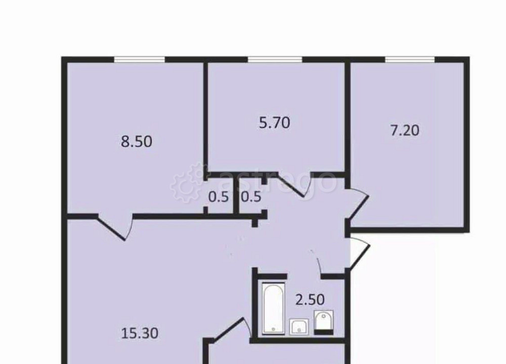 4-комн. квартира, 49.3 м2, 3/5 эт. Санкт-Петербург - изображение 4