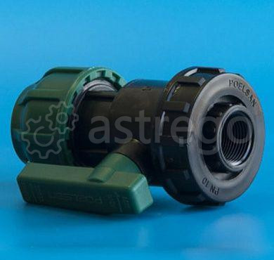 Кран шаровой разъём. 25х1/2" ВР ПНД Санкт-Петербург - изображение 1