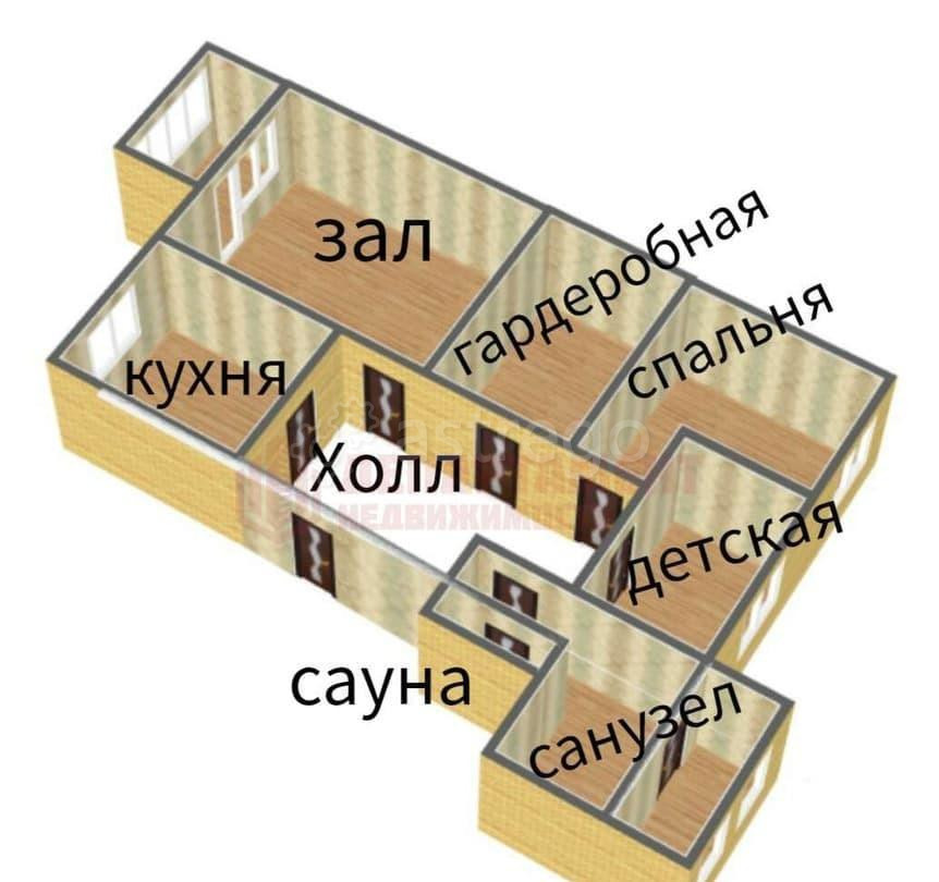 3-комн. квартира, 72 м2, 6/6 эт. Астрахань - изображение 4