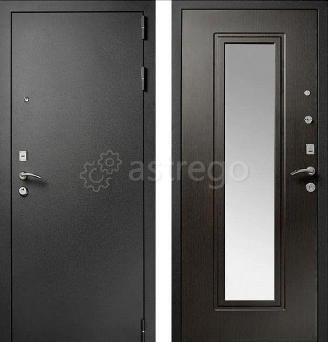 Дверь металлическая Царское зеркало муар Венге 2050*960 Правое открывание vrd-30006 Verda Москва - изображение 1