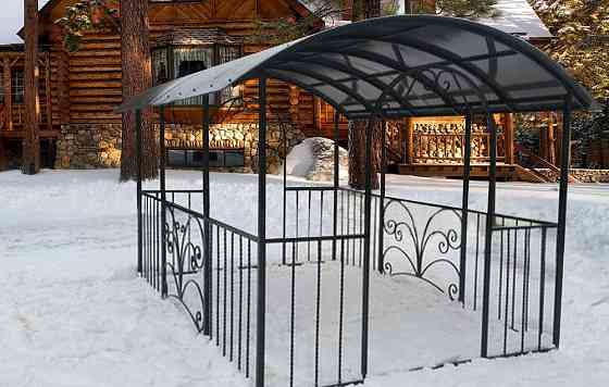 Беседка из металла для дачи 3,5х2 м Раменское