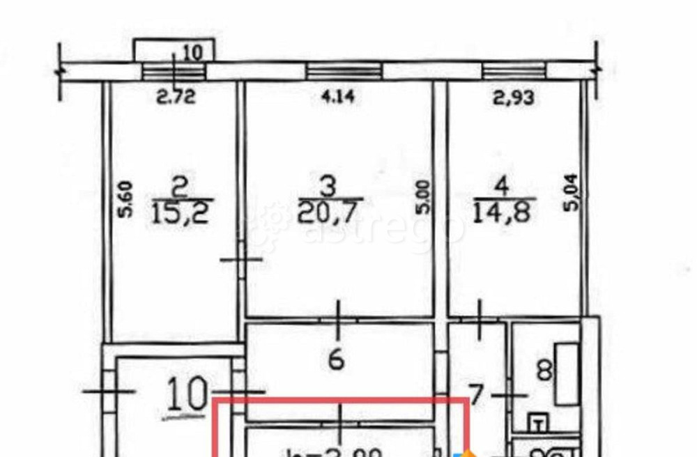Комната, 35.4 м2, 2/3 эт. Балашиха - изображение 3