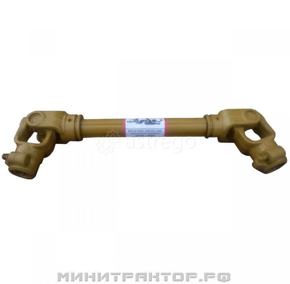 Вал карданный трактора 6х6 шлицов, 610 мм, трехлимонник, крестовина 24х63 мм (20-30 л.с.) без кожуха Новосибирск - изображение 1