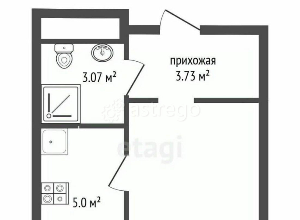 Студия, 22.7 м2, 19/26 эт. Балашиха - изображение 2