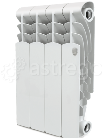 Радиатор алюминиевый Royal Thermo Revolution 350 4 секции Нижний Новгород - изображение 1