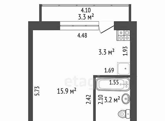 Студия, 27 м2, 7/10 эт. Стерлитамак