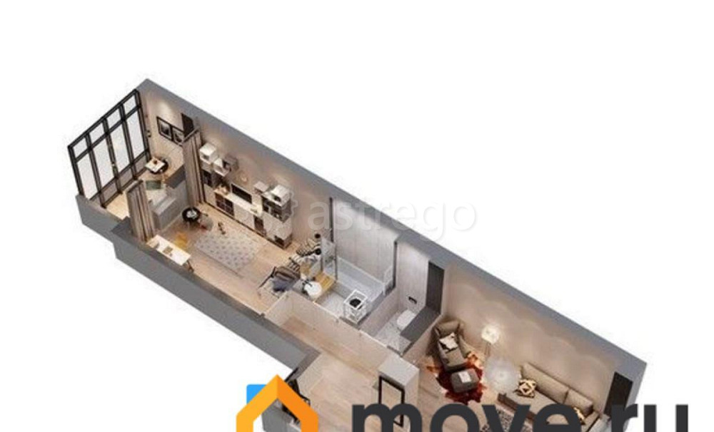 2-комн. квартира, 58.56 м2, 5/17 эт. Домодедово - изображение 2