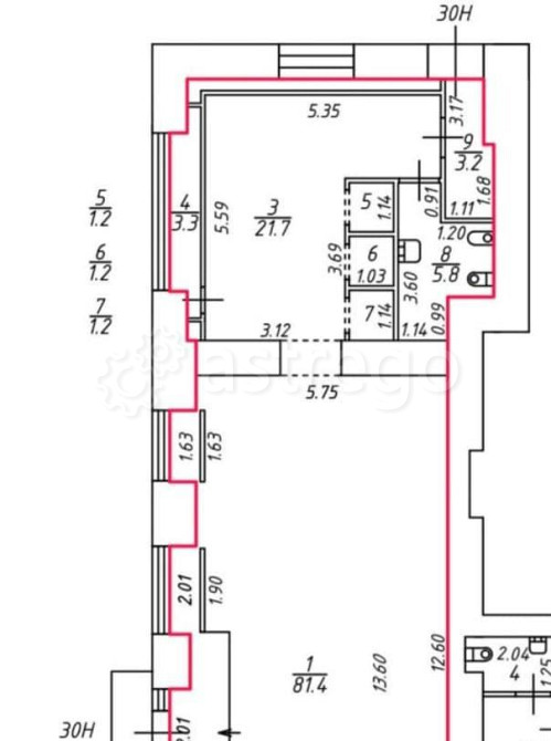 Торговое помещение, 119.2 м2 Санкт-Петербург - изображение 2