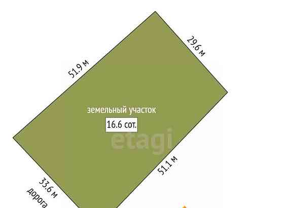 Земельный участок, 16.6 сотки Белгород