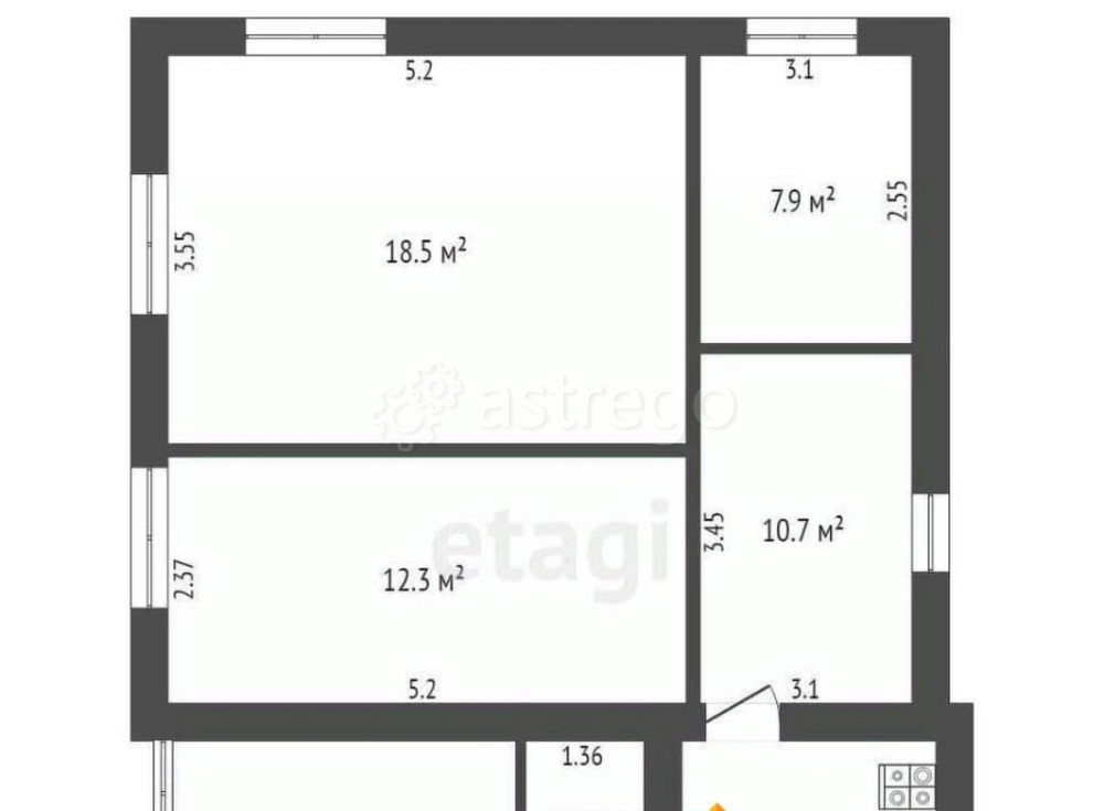 Дом, 57 м2, 10 соток, 2 эт. Лобня - изображение 1