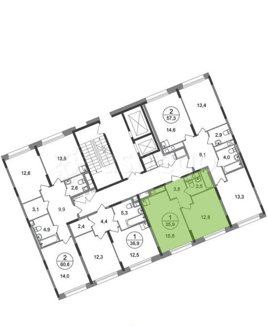 1-комн. квартира, 35 м2, 2/17 эт. Москва - изображение 4