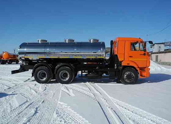 Автоцистерна 56874-0000010-02 КамАЗ-65115 пищевая, 3 отсека нержавеющая Старт Краснодар