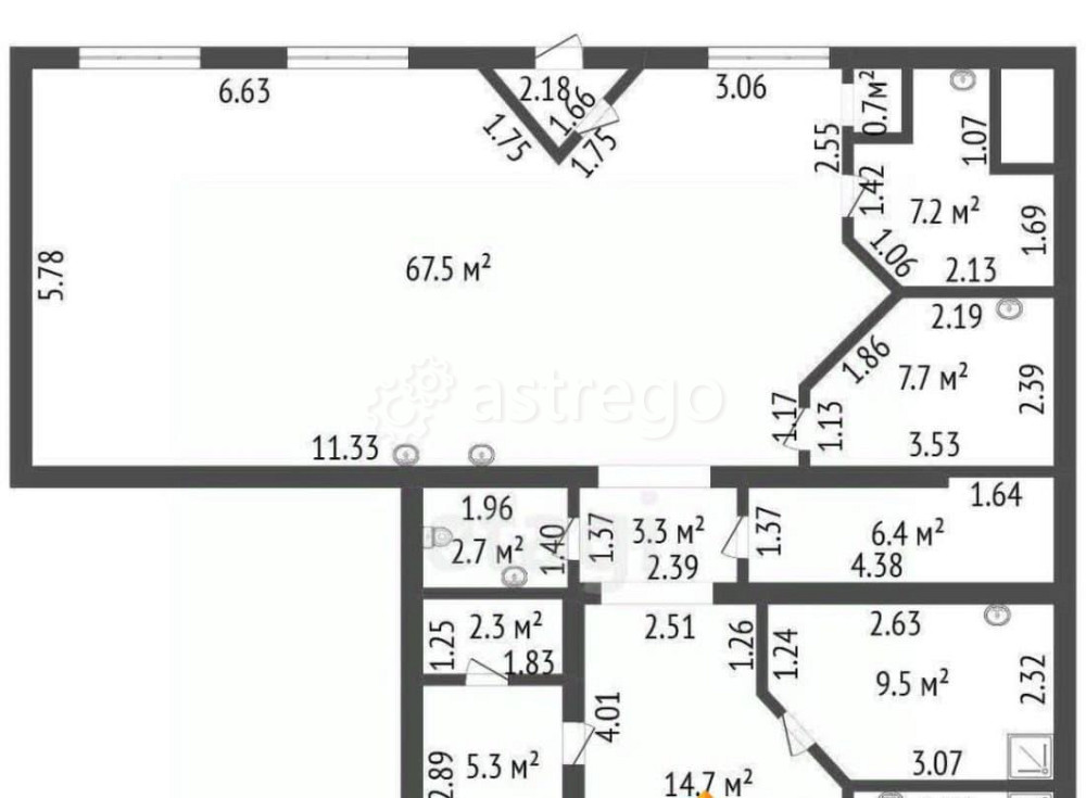 Свободного назначения, 142.6 м2 Санкт-Петербург - изображение 1