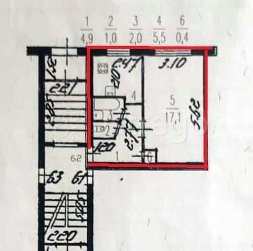 1-комн. квартира, 30.9 м2, 1/5 эт. Санкт-Петербург - изображение 10