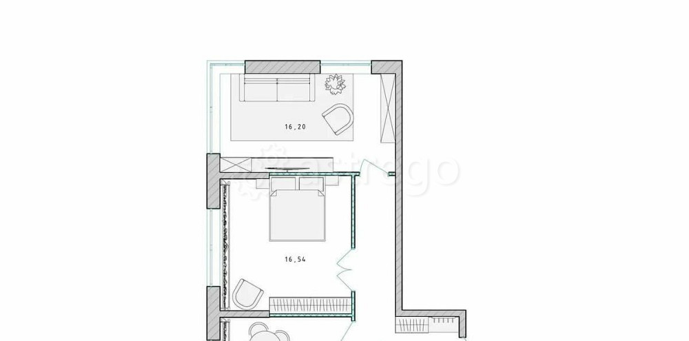 2-комн. квартира, 59.3 м2, 11/17 эт. Пушкино - изображение 2