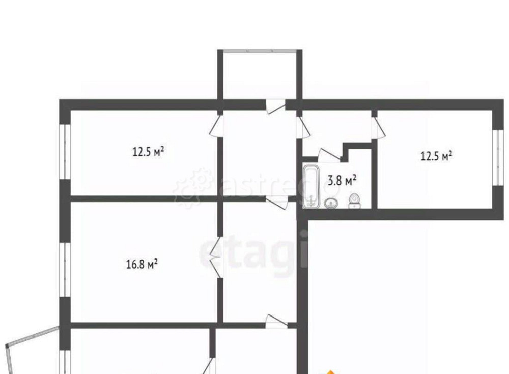 3-комн. квартира, 86 м2, 7/22 эт. Одинцово - изображение 2