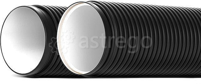 Труба спиральновитая ПНД профилированная ИПП 2000 SN8 6 м Екатеринбург - изображение 1