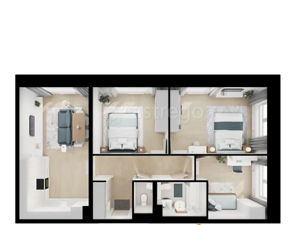 3-комн. квартира, 78.5 м2, 15/25 эт. Москва - изображение 5