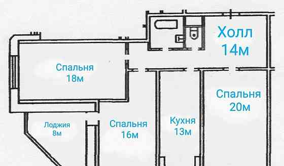 3-комн. квартира, 83.3 м2, 20/25 эт. Москва