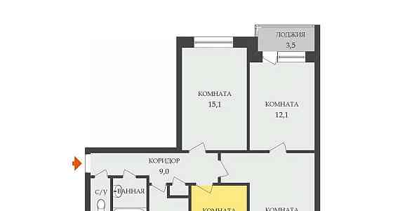 Комната, 10 м2, 5/9 эт. Санкт-Петербург