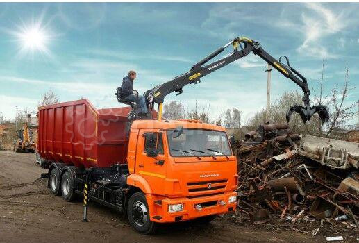 Ломовоз КАМАЗ 65115 с КМУ Велмаш-С VM10L74, 30 м3 Набережные Челны - изображение 1