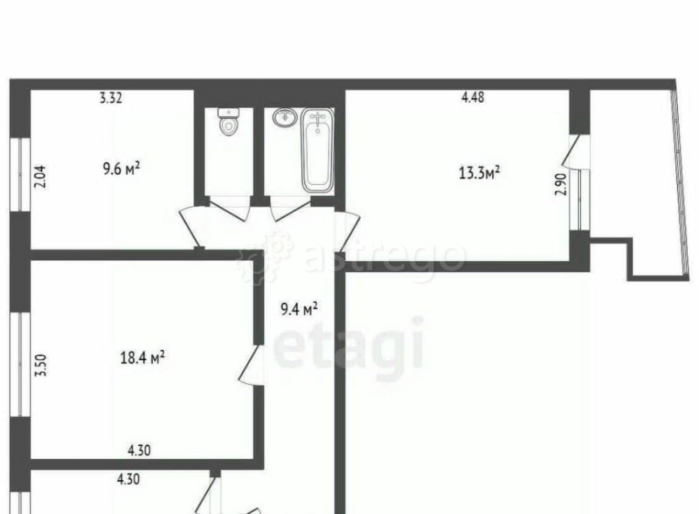 Комната, 9.8 м2, 4/9 эт. Москва - изображение 3