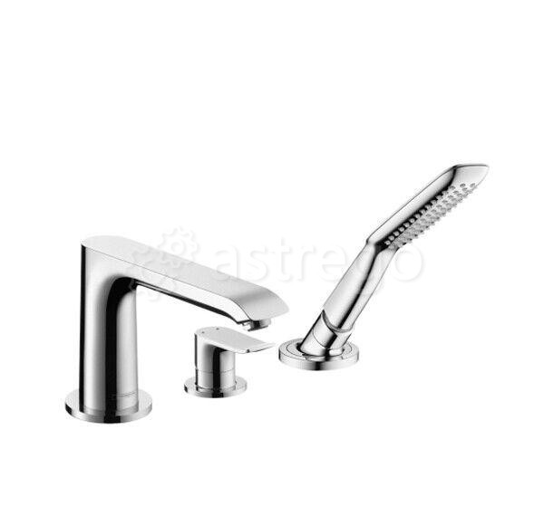Смеситель для ванны и душа Hansgrohe, Metris, тип открывания воды - рычажный Москва - изображение 1