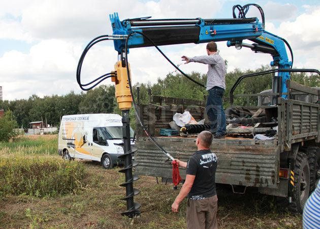 Гидробур для экскаватор погрузчика Дельта CD6 Набережные Челны - изображение 1