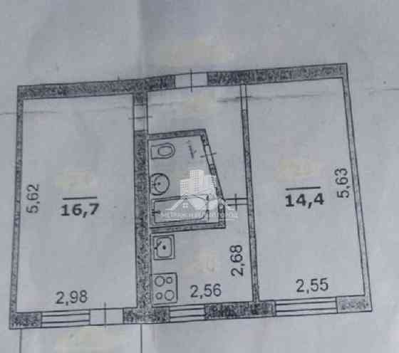2-комн. квартира, 44 м2, 4/5 эт. Белгород