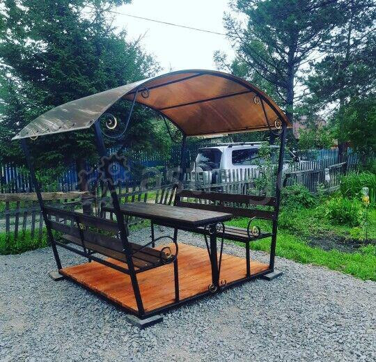 Беседка из хвойных пород древесины 2х2,3х2,4 м Новотитаровская - изображение 1