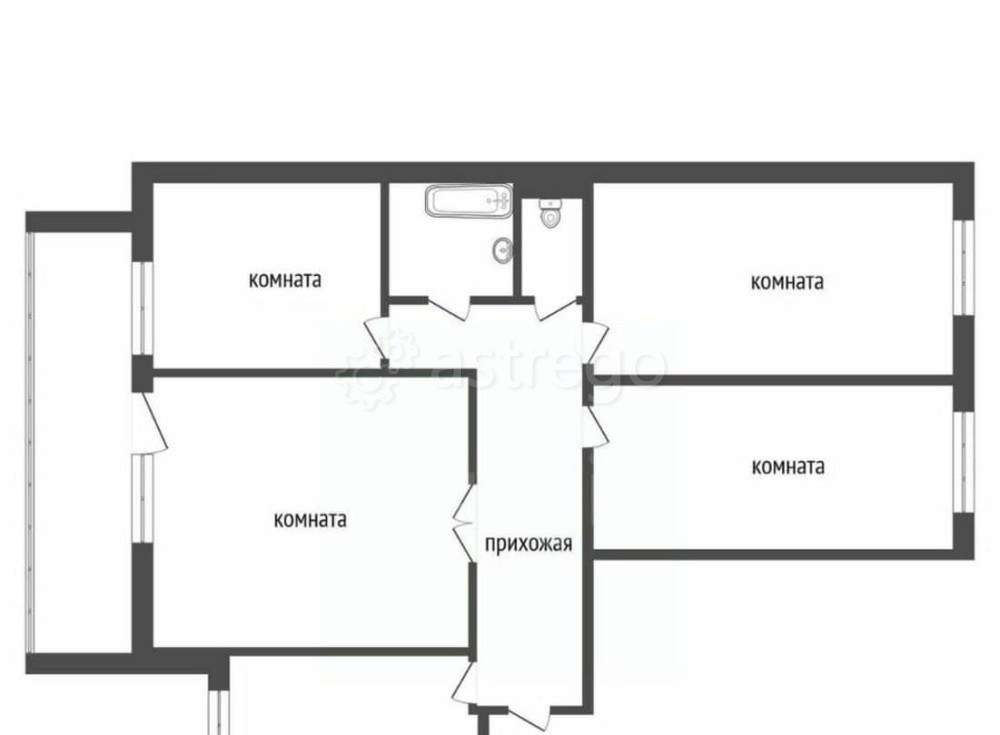 4-комн. квартира, 75.9 м2, 4/9 эт. Красноярск - изображение 2